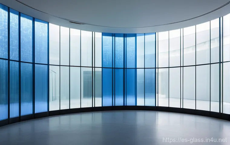 유리공예 해외 트렌드 - **Sustainable Glass Cascade of Light:** An awe-inspiring, large-scale art installation made entirely...